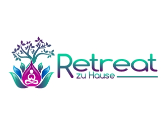 Retreat zu Hause (which means Retreat at Home in German Language) logo design by Dawnxisoul393