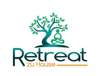 Retreat zu Hause (which means Retreat at Home in German Language) logo design by Dawnxisoul393
