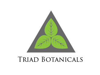 Triad Botanicals logo design by Bl_lue
