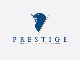 Prestige Lock and Door logo design by Lovoos