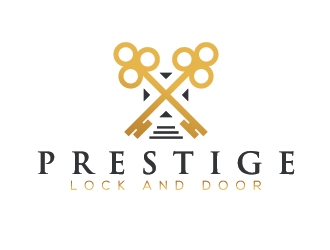 Prestige Lock and Door logo design by Lovoos