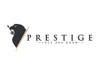 Prestige Lock and Door logo design by Lovoos