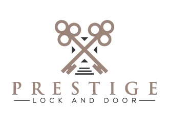 Prestige Lock and Door logo design by Lovoos