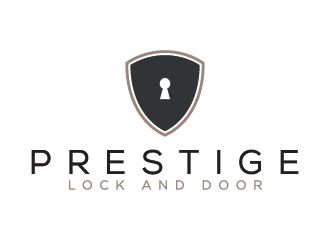 Prestige Lock and Door logo design by Lovoos