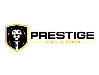 Prestige Lock and Door logo design by MAXR