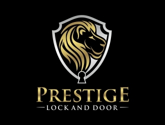 Prestige Lock and Door logo design by ruki
