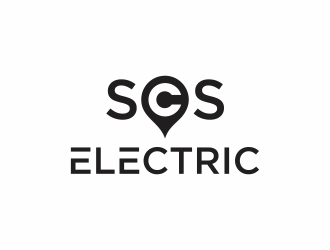 SCS ELECTRIC logo design by santrie