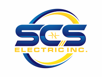SCS ELECTRIC logo design by agus