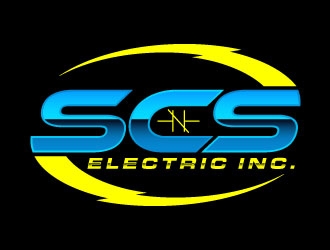 SCS ELECTRIC logo design by daywalker