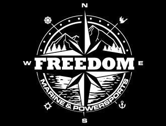 Freedom Marine & Powersports  logo design by dasigns