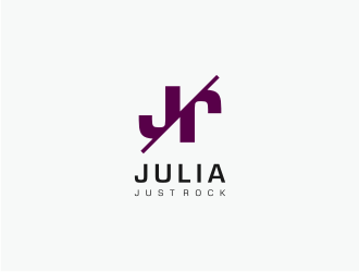 Julia Roth  [logo for bat-mitzvah party] logo design by Susanti
