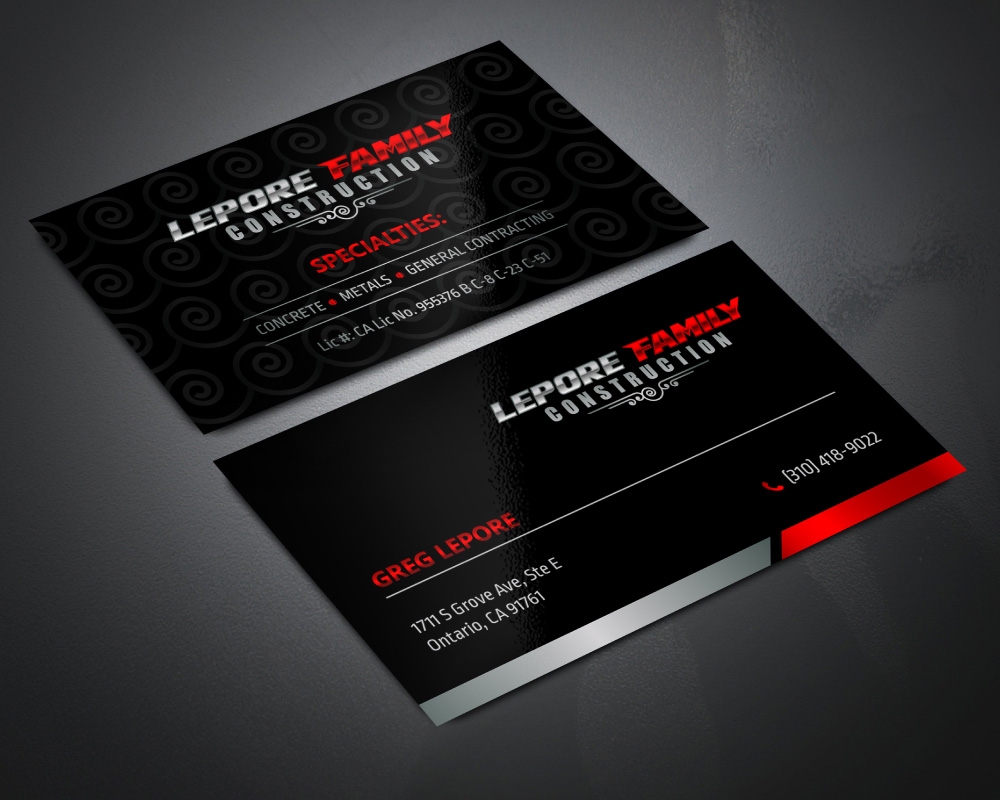 Lepore Family Construction logo design by Boomstudioz