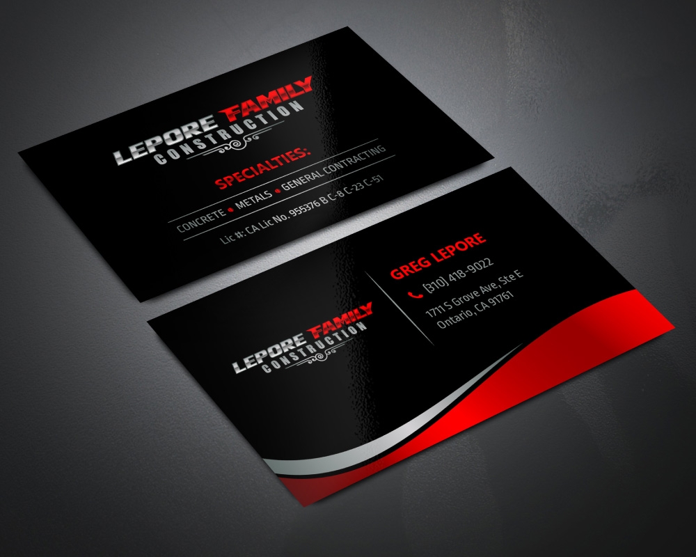 Lepore Family Construction logo design by Boomstudioz