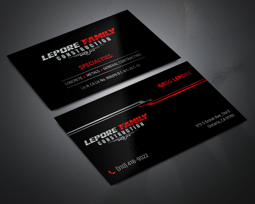 Lepore Family Construction logo design by Boomstudioz
