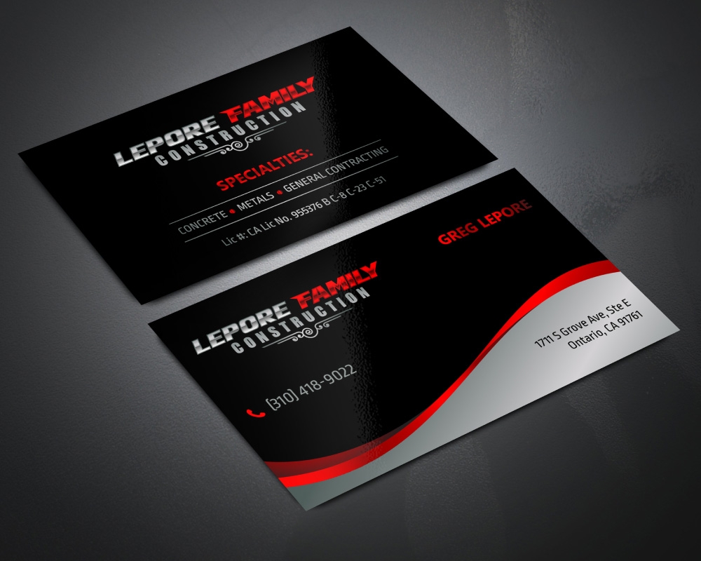 Lepore Family Construction logo design by Boomstudioz