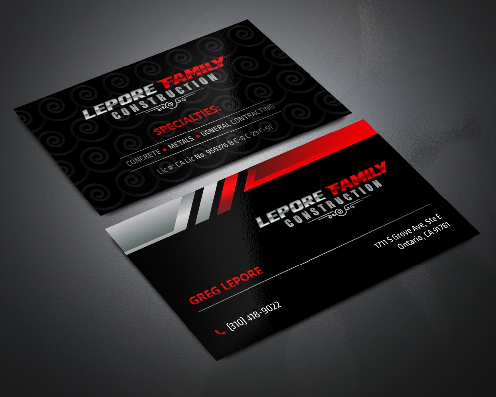 Lepore Family Construction logo design by Boomstudioz