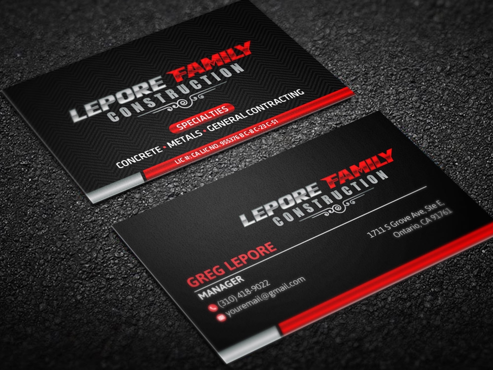 Lepore Family Construction logo design by scriotx
