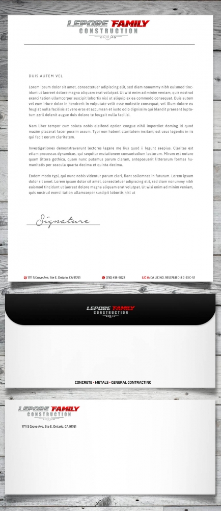 Lepore Family Construction logo design by scriotx