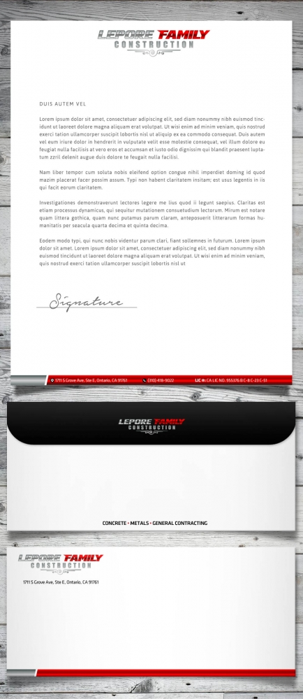 Lepore Family Construction logo design by scriotx