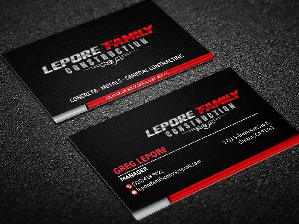 Lepore Family Construction logo design by scriotx