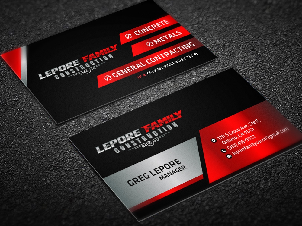 Lepore Family Construction logo design by scriotx