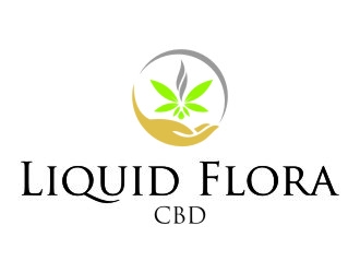 Liquid Flora CBD logo design by jetzu