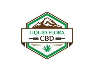 Liquid Flora CBD logo design by zakdesign700