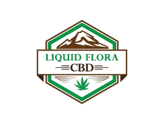 Liquid Flora CBD logo design by zakdesign700