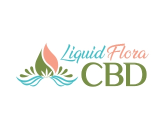 Liquid Flora CBD logo design by Roma