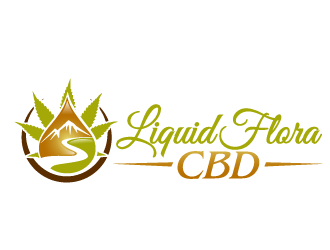 Liquid Flora CBD logo design by THOR_