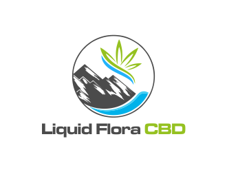 Liquid Flora CBD logo design by ROSHTEIN