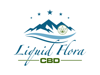 Liquid Flora CBD logo design by ROSHTEIN