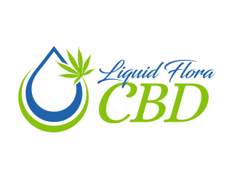 Liquid Flora CBD logo design by mutafailan