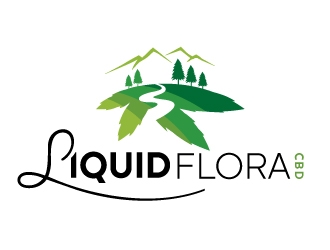 Liquid Flora CBD logo design by REDCROW