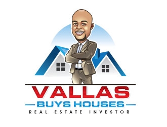 Vallas Buys Houses logo design by invento