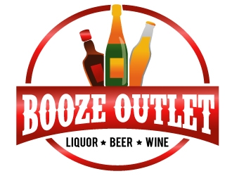 Booze Outlet       Liquor - Beer - Wine logo design by PMG