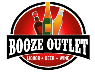 Booze Outlet       Liquor - Beer - Wine logo design by PMG