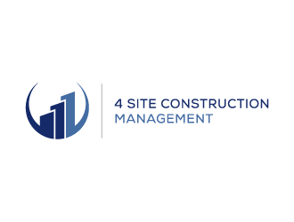 4 Site Construction Management  logo design by pencilhand