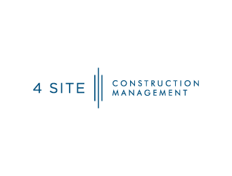 4 Site Construction Management  logo design by pencilhand