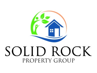 SOLID ROCK PROPERTY GROUP logo design by jetzu