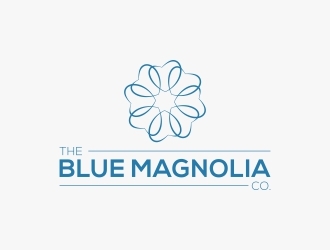 The Blue Magnolia Co. logo design by citradesign
