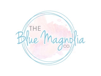 The Blue Magnolia Co. logo design by J0s3Ph