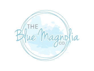 The Blue Magnolia Co. logo design by J0s3Ph