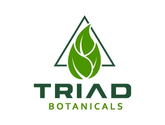 Triad Botanicals logo design by jonggol