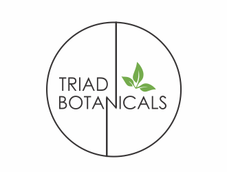 Triad Botanicals logo design by Louseven