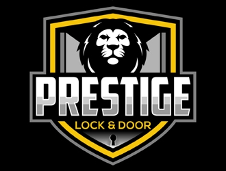 Prestige Lock and Door logo design by MAXR