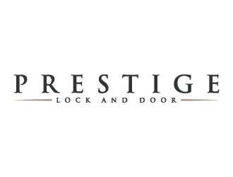 Prestige Lock and Door logo design by Lovoos