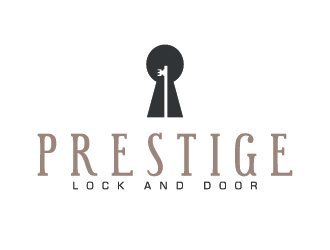 Prestige Lock and Door logo design by Lovoos