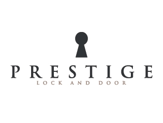 Prestige Lock and Door logo design by Lovoos