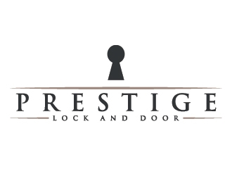 Prestige Lock and Door logo design by Lovoos